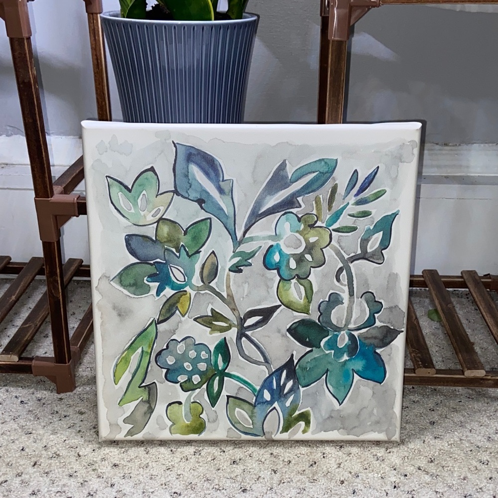 Floral abstract on canvas